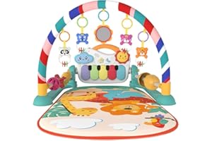 Eners Baby Spielbogen Baby Spieldecke mit Musik & Lichtern – Pädagogisches Spielzeug für Baby & Kleinkinder 0-24 Monate, Grün