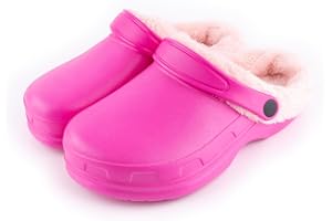 R-ISLAND Clog classic,zoccoli invernali donna,Con fodera calda,Impermeabile,Con suola antiscivolo,Comodo,per casa,camera da letto,soggiorno..
