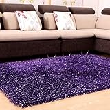 Mosaico completo extra gruesas alfombras tatami Salón mesa de café en casa minimalista moderno sofá cama de felpa pad moqueta ,1,2*1,7 cm, Púrpura