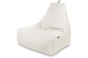 HAPPERS Puff Salón y Jardín Crudo con Tejido Antimanchas y Relleno Incluido