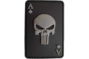 Titan One Europe - Tactical PVC Death Card Skull Morale Ace of Spades Tactique Écusson