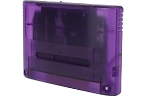 ASHATA Cartucho de Juego para SNES para Consola de Juegos SFC, Cartucho de Juego de Tarjeta de Memoria Profesional 3000 en 1 de 8GB Compatible con Archivos FAT16, FAT32 (púrpura