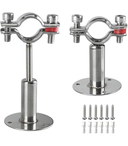 Supports Tuyau SKIR'CO Lot De 2 - Revêtus Caoutchouc - Pour Tuyaux 75-80mm - Montage Mur/Plafond