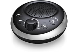 IDEALSLEEP Máquina de sonido de ruido blanco fuerte, máquina de ruido marrón sin parar, 30 sonidos relajantes para bebés, niños y adultos, máquina de sueño de ruido rosa, 36 niveles Vol 4, función de memoria