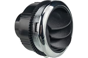 Wakauto Runder A/C-Luftauslass-Entlüftungs-Elektroplattenknopf Typ Universal für Wohnmobil-Wohnmobil-Wohnwagen 87 Mm / 75 Mm 46 Mm