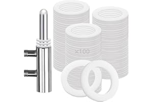 MHDUYEG 100 Arandelas Fitschenringe Bisagra de la Puerta, Arandelas de Plástico, Fitschenringe Puertas de la Habitación de Plástico, 1 mm para Puertas de Habitación Estándar, Arandelas Bisagra Puerta