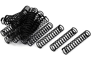 UXCELL sourcing map Ressort de Compression 1.2mm Fil Diamètre, 10mm OD, 50mm Libre Longueur Ressort Acier Extension Ressort Noir 20Pcs