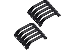 HOMIXES 10 pezzi da 160/64 mm/96 mm/128 mm, centro del foro e armadio, cassetto, porta dell'armadio, armadietto, armadio, cassetto, armadietto, maniglia, colore nero