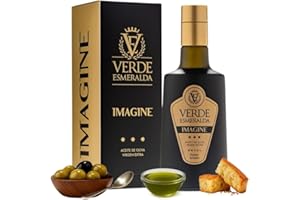 V E VERDE ESMERALDA Verde Esmeralda Huile d’Olive Royal – Espagne-Jaén 500ml | Olive Oil Premium filtrée de la Sierra Cazorla, huile d’olive espagnole fruitée avec herbe fraîche, d’artichaut et pomme verte.