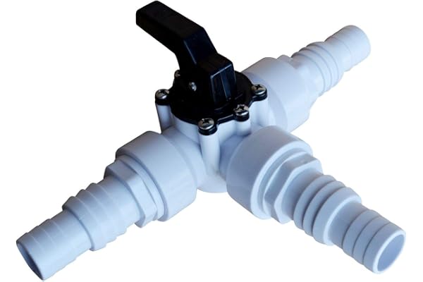 SPIRATO Vanne 3 voies avec douilles Ø 32-38 mm