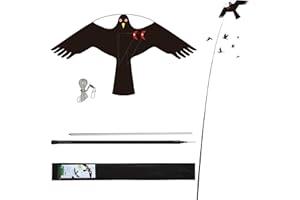 Laptony Uccello spaventatore Volare Aquilone Colture Fattoria protettore Uccello Falco Volare Aquilone per Giardino e Fattoria Aquilone,Solo aquiloni Senza aste telescopiche