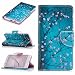 Produktbild LEMORRY Huawei nova Hülle Tasche Ledertasche Flip Beutel Haut Slim Fit Bumper Schutz Magnetisch Schließung Stehening Soft SchutzHülle Weich Silikon Cover Schale für Huawei Nova, Kirschblüte