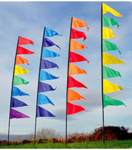 JijAcraft 4M Guirlande Fanion En Tissu Avec Des Etoiles, 12 Côtés Rose Guirlande En Tissu Double Face, Drapeaux De Fanions Floraux Vintage Pour Décoration Douche De Bébé Prénatale Jardin