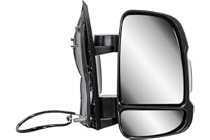 LONGLING Espejo retrovisor derecho eléctrico y calefactable con intermitentes para Fiat Ducato Citroën Jumper Peugeot Boxer 2006-Onward Opel Movano 2022-Onward