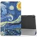 Produktbild MoKo Hülle für Fire HD 2016 8 Zoll - Ultra Slim Lightweight Smart Cover mit Durchschaubar Rückseite Schutzhülle und Auto Schlaf/Wach Funktion für Fire HD Tablet (Vorherige Gen - 2016), Sterne Nacht