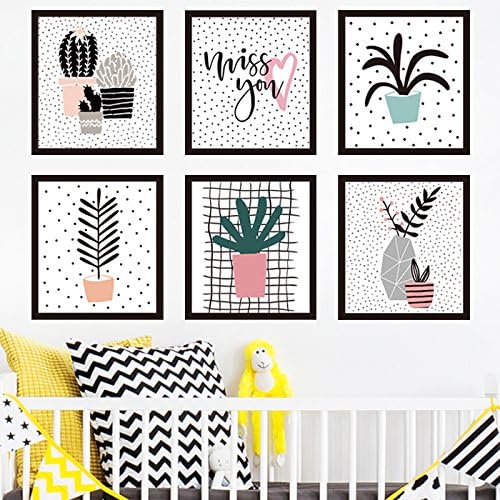 Wall mount pot lines in minimalist modern living arts college dormitory picture frame background wall paintings sticker ,PVC white film material, the King