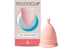 Mooncup® Beginner Menstrual Cup, Reusable, Ultra Soft & Easy Insert, Great for Heavy Flows, Size A, Age 30+ or Post Vaginal Birth (Pack of 1)