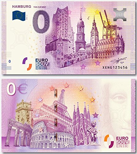 Preisvergleich Produktbild 0 Euro Schein - Hamburg Kollage 2018 limited