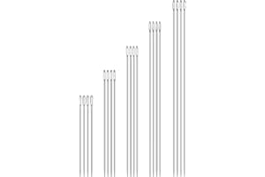 HJDJBD 20 aghi lunghi per tappezzeria, aghi da cucito, aghi da ricamo, con tubo grande, ago lungo, extra professionale, facile da infilare, ago per materasso, grande per cucire pelle, per mobili