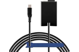 CAMAISA Nowy pleciony kabel Type-C USBC PD Straight EP-5G DC Coupler EN-EL25 Dummy akumulator do aparatów Nikon Z30 Z50 ZFC