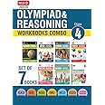 MTG Olympiad Workbook and Reasoning Book Class 4 Combo for NSO-IMO-IEO-NCO-IGKO-ISSO (Set of 7 Books) - SOF Olympiad Preparation Books For 2023-2024 Exam MTG Editorial Board