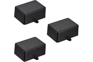 UXCELL sourcingmap 3Pcs 51 x 35 x 23mm Electronic Plastic DIY Junction Box Enclosure Case Black