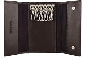 CM CONTE MASSIMO CONTE MASSIMO Llavero para Hombre y Mujer de Piel Auténtica Sin Caja