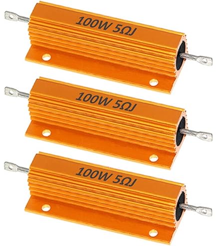 Sourcing Map Aluminiumgehäuse Widerstand 25W 39 Ohm - Schraubmontage Lastwiderstand Gold