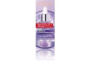 L'OREAL PARIS L'Oréal Paris Siero Viso Revitalift Filler, Azione Rimpolpante e Anti-Rughe, Altamente Concentrato con Acido Ialuronico al 1.5%, 30 ml