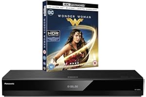 PANASONIC BUNDLE Panasonic DP-UB820 MULTIREGION for DVD Blu-ray Player Bundle with Wonder Woman Ultra HD 4K Blu-ray Disc