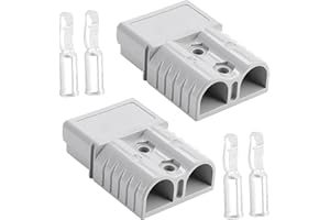 Taicols 2 Stück Hochstrom Schneller Kabelstecker, Praktischer Kabelverschraubung, 120A Batterie Verbindungs Stecker Modulare, Batterieanschluss Schnellanschluss, für Auto, Wohnmobil, Wohnwagen