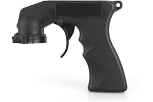 FYDUN bomboletta spray bianco + Vernice Spray Maniglia della pistola Aerosol Spray Handle Grip Car Locking Sprayer Manico adattatore con Full Grip Trigger Locking Collar