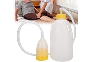 BETUED Orinatoio, Bottiglia per urina maschile, Bottiglia per orinatoio maschile da 1700 ML Anziani Pazienti costretti a letto Vasino con tubo Bottiglia per orinatoio riutilizzabile portatile per uomo
