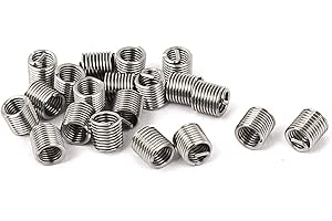 UXCELL Sourcingmap M3x0.5mmx2D Stainless Steel Wire Thread Repair Insert 20pcs