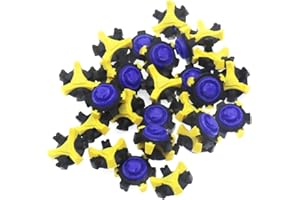 MamimamiH 28 Stück Spikes Stinger Scorpion Fast Twist Tri Lok für Foot Joy blau