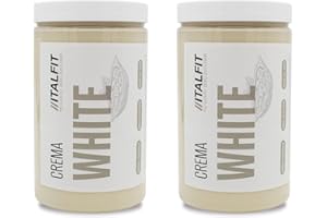 ITALFIT PIU' GUSTO, ZERO ZUCCHERI Crema Proteica Senza Zuccheri Aggiunti | Crema Spalmabile al Cioccolato Bianco | Senza Conservanti e Coloranti | Senza Glutine e Olio di Palma | Prodotto Artigianale | Origine Sicilia