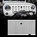 Produktbild 3D Front Mesh Grille Insert for 2007-2017 Hood Lock Hole J-eep Wrangler JK& Unlimited[Silver]