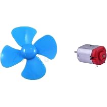 Buy DC Motor + Fan Combo Mini Electric Motor Toy Cars Engine Motor ...