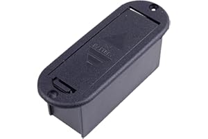 MAGIDEAL 9v Boîte Noire Boîtier De Batterie Support Pour Guitare Actif Bass Pickup