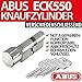 Produktbild ABUS Knaufzylinder EC550 ECK550 VS verschiedenschließend inkl. 3 Schlüssel inkl. ToniTec CodeCard Größe 30/40Kmm
