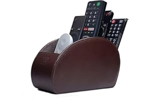 Connected Essentials CEG-10 CEG-10 - Porta telecomandi a 5 scomparti, colore: marrone