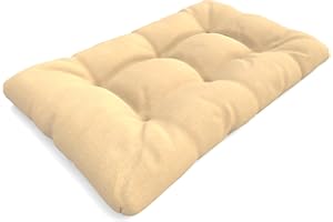 POKAR Palettenkissen Wasserabweisend Palettenauflagen Palettenauflage Palettenmöbel Palettensofa, Sitzkissen 120x80, Beige