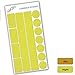 SafeKIDS luminous sticker, YELLOW, 13 stickers for pushchairs, bicycle helmets and more