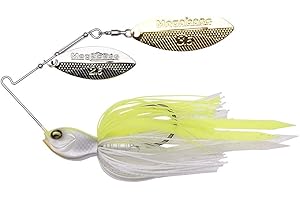 Megabass Spinnerbait Sv-3 1/2 Double Willow White Chart - 14g - SV-3 1/2 DW White CH