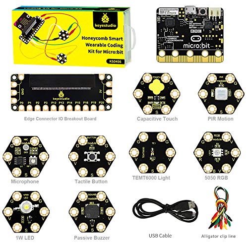 For bbc micro bit starter kit honeycomb smart wearable coding kit for microbit