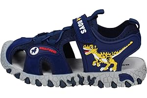 Bull Boys Velociraptor Lights Azul (Navy) Tela Correa Sandalias