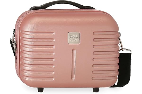 Roll Road India Trousse de Toilette Adaptable avec bandoulière Rose 29 x 21 x 15 cm Rigide ABS 9,14 l