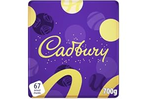 Cadbury Chocolate Chunks Festive Selection Tin, a Delicious Mix of Your Favourite Cadbury Chunks, Christmas Treat Perfect for Sharing, 700 g (Pack of 1)
