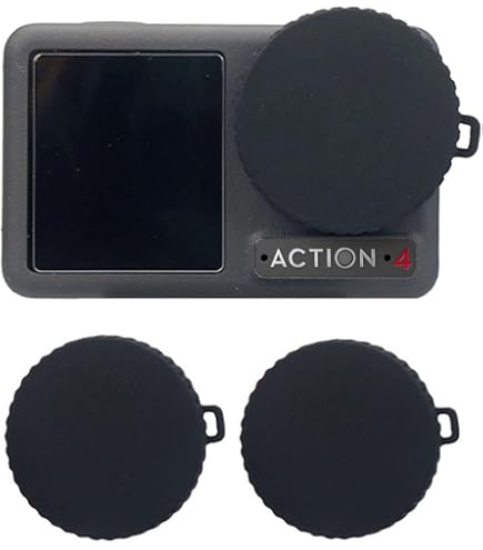 2x Linsenkappen Für DJI OSMO-360 Action-Kamera - Wasserdichter Objektivschutz PC-Material
