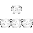UPKOCH 4 Sets Dry Ice Salad Bowl Sushi Plate Set Salad Containers Clear Glass Bowls Triangle Glass Bowl Dinner Bowl Martinis Glass Salad Bowl Kitchen Supply Novelty Bowl Cooking Shrimp